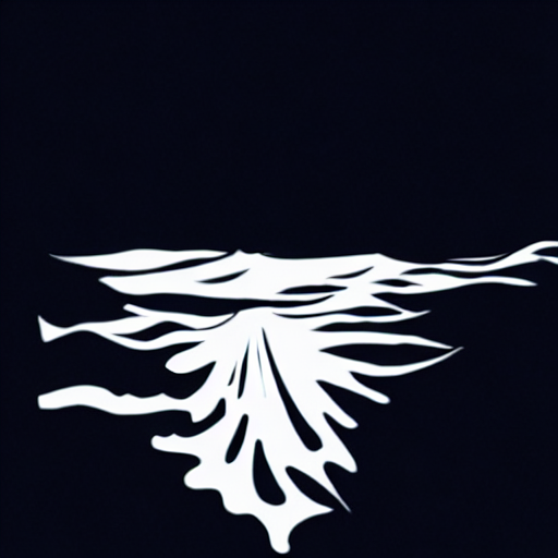 A black and white drawing of a wave. AI image generated of A black and white drawing of a wave.