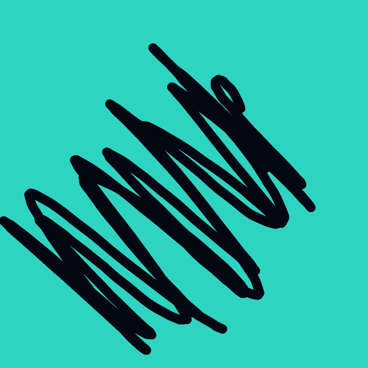 A black and white drawing of a wave.