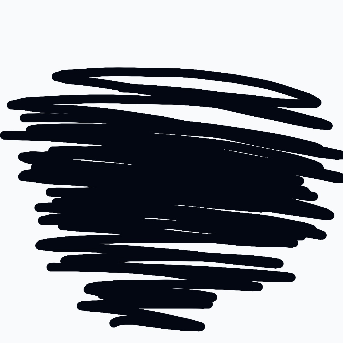 A black and white drawing of a black line.