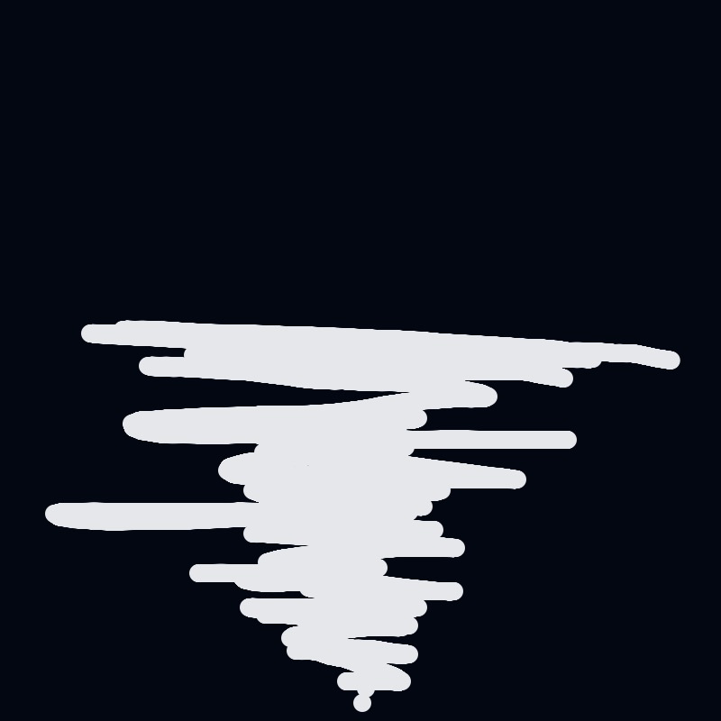 A black and white drawing of a wave.